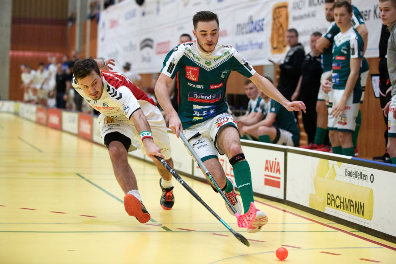 Zug United Herren NLA 
Zug United - SV Wiler-Ersigen 
Resultat 8 : 6 am 19. Januar  Dezember 2019 in der Sporthalle in Zug 
Bild: Michael Peter