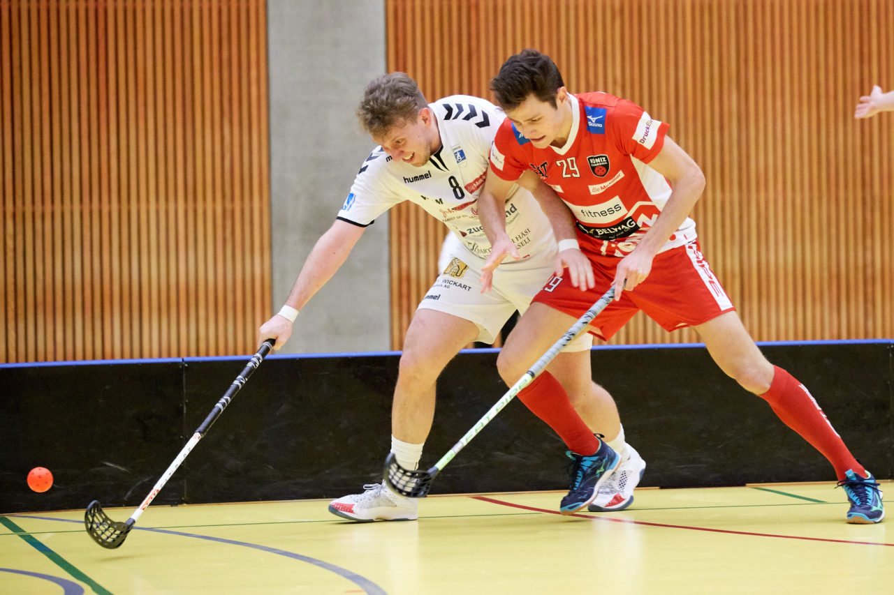 Zug United Herren NLA 
Zug United - Floorball Köniz 
Resultat 3 : 6 am 26. Januar  Dezember 2019 in der Sporthalle in Zug 
Bild: Michael Peter