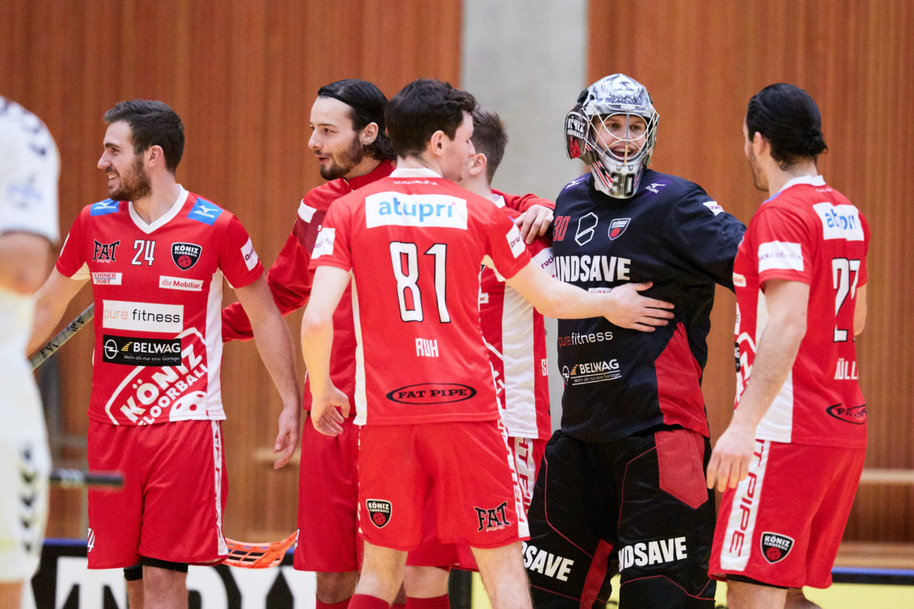 Zug United Herren NLA 
Zug United - Floorball Köniz 
Resultat 3 : 6 am 26. Januar  Dezember 2019 in der Sporthalle in Zug 
Bild: Michael Peter