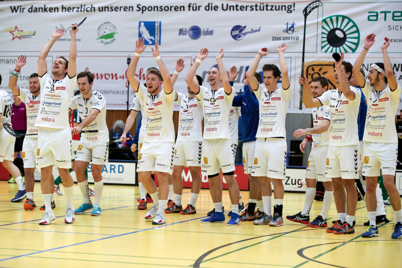 Zug United Herren NLA 
Zug United - SV Wiler-Ersigen 
Resultat 8 : 6 am 19. Januar  Dezember 2019 in der Sporthalle in Zug 
Bild: Michael Peter