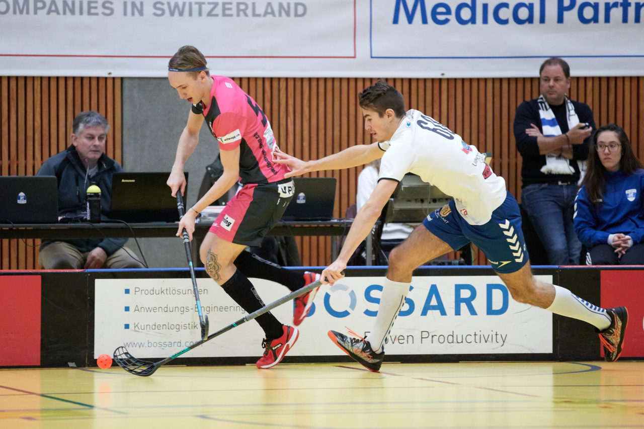 Zug United Junioren U21A 
Zug United - Floorbll Thurgau 
Resultat 7 : 5 am 6. Januar  Dezember 2019 in der Sporthalle in Zug 
Bild: Michael Peter