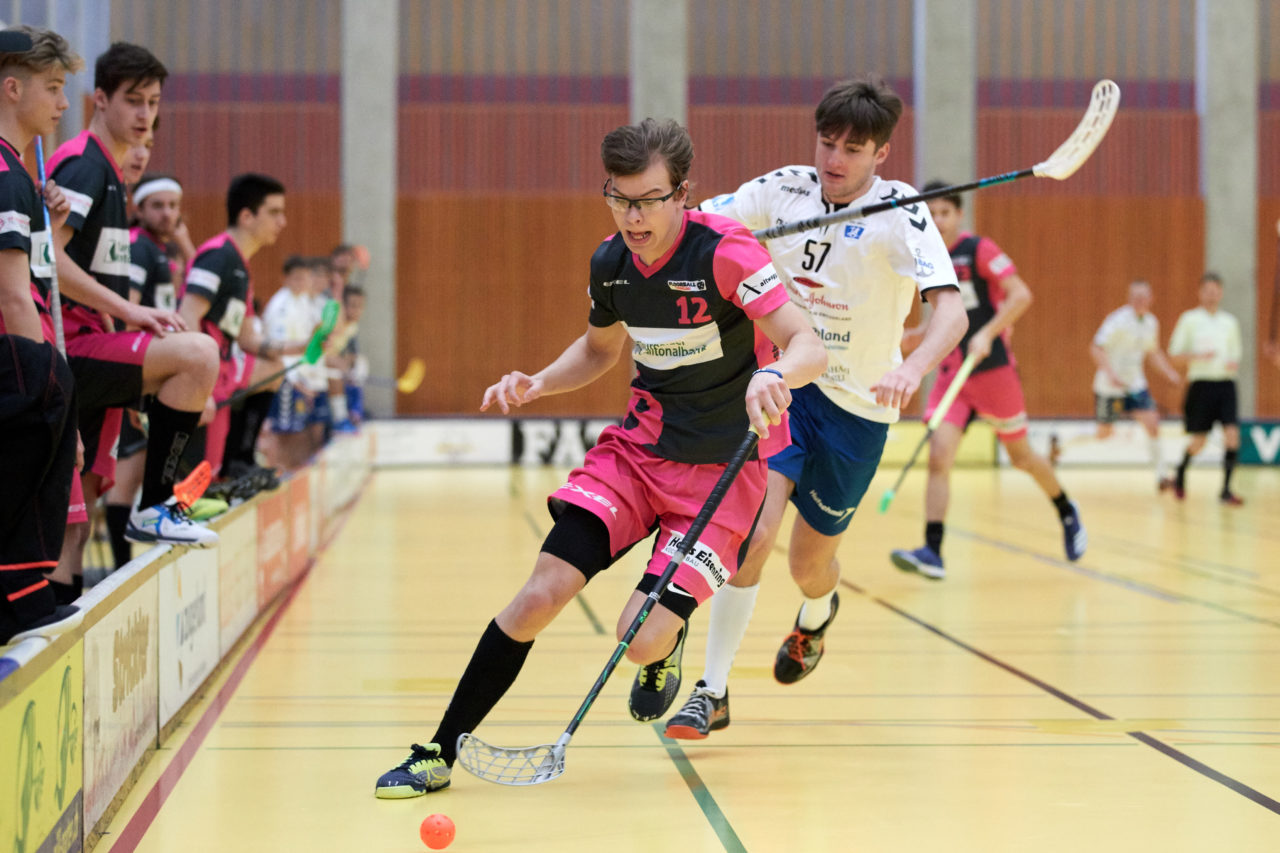 Zug United Junioren U21A 
Zug United - Floorbll Thurgau 
Resultat 7 : 5 am 6. Januar  Dezember 2019 in der Sporthalle in Zug 
Bild: Michael Peter