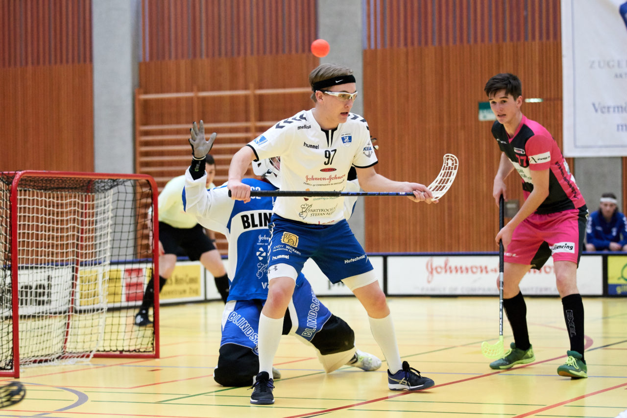 Zug United Junioren U21A 
Zug United - Floorbll Thurgau 
Resultat 7 : 5 am 6. Januar  Dezember 2019 in der Sporthalle in Zug 
Bild: Michael Peter