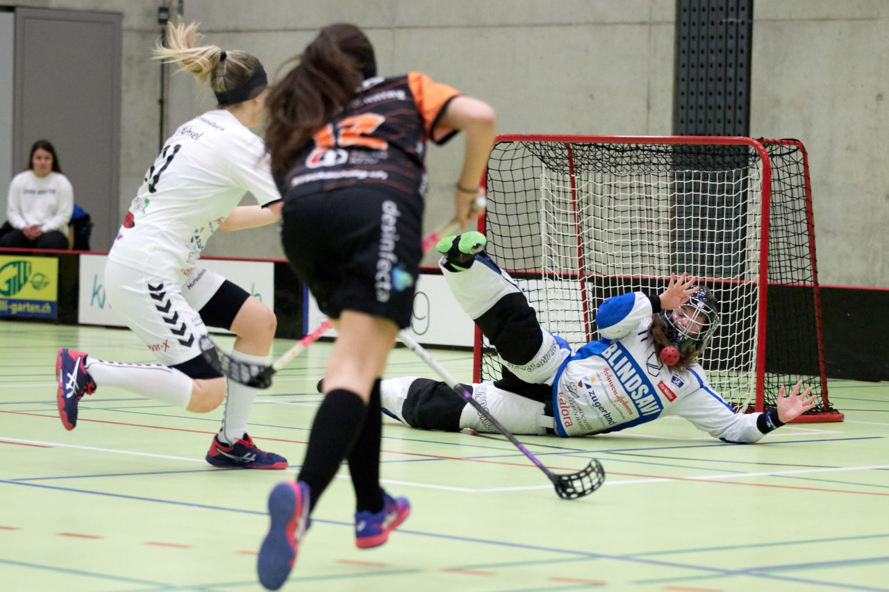Zug United Damen NLA 
Zug United - UH Aergera Giffers 
Resultat 6 : 2 am 16. Februar 2019 in der Sporthalle  Dorfmatt in Rotkreuz 
Bild: Michael Peter