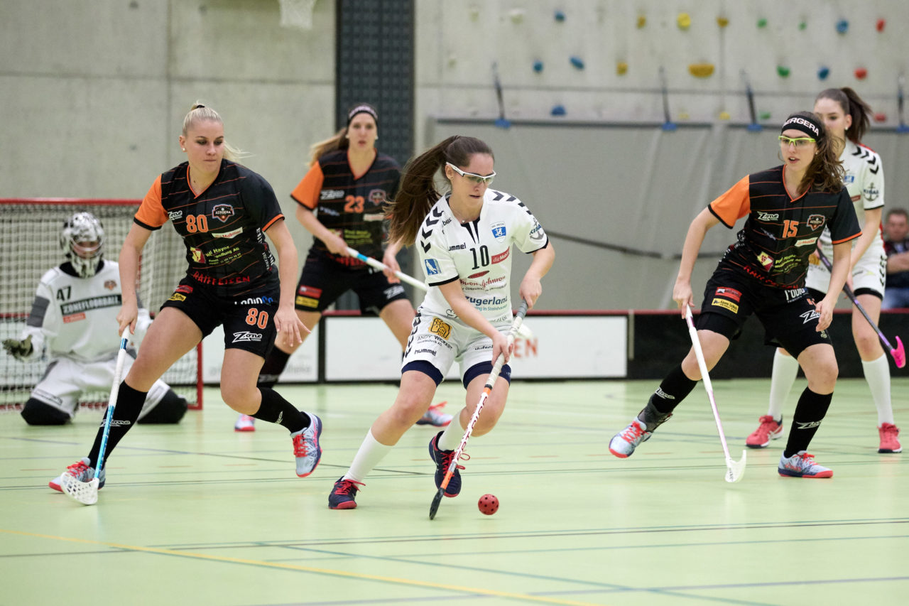 Zug United Damen NLA 
Zug United - UH Aergera Giffers 
Resultat 6 : 2 am 16. Februar 2019 in der Sporthalle  Dorfmatt in Rotkreuz 
Bild: Michael Peter