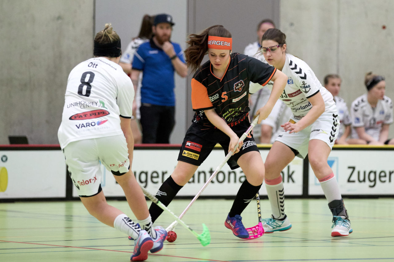 Zug United Damen NLA 
Zug United - UH Aergera Giffers 
Resultat 6 : 2 am 16. Februar 2019 in der Sporthalle  Dorfmatt in Rotkreuz 
Bild: Michael Peter