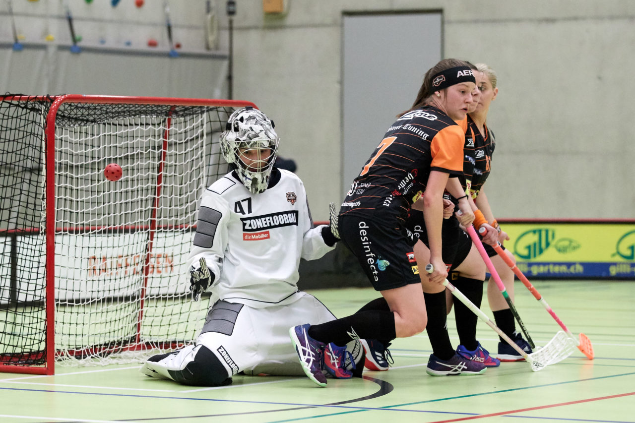 Zug United Damen NLA 
Zug United - UH Aergera Giffers 
Resultat 6 : 2 am 16. Februar 2019 in der Sporthalle  Dorfmatt in Rotkreuz 
Bild: Michael Peter