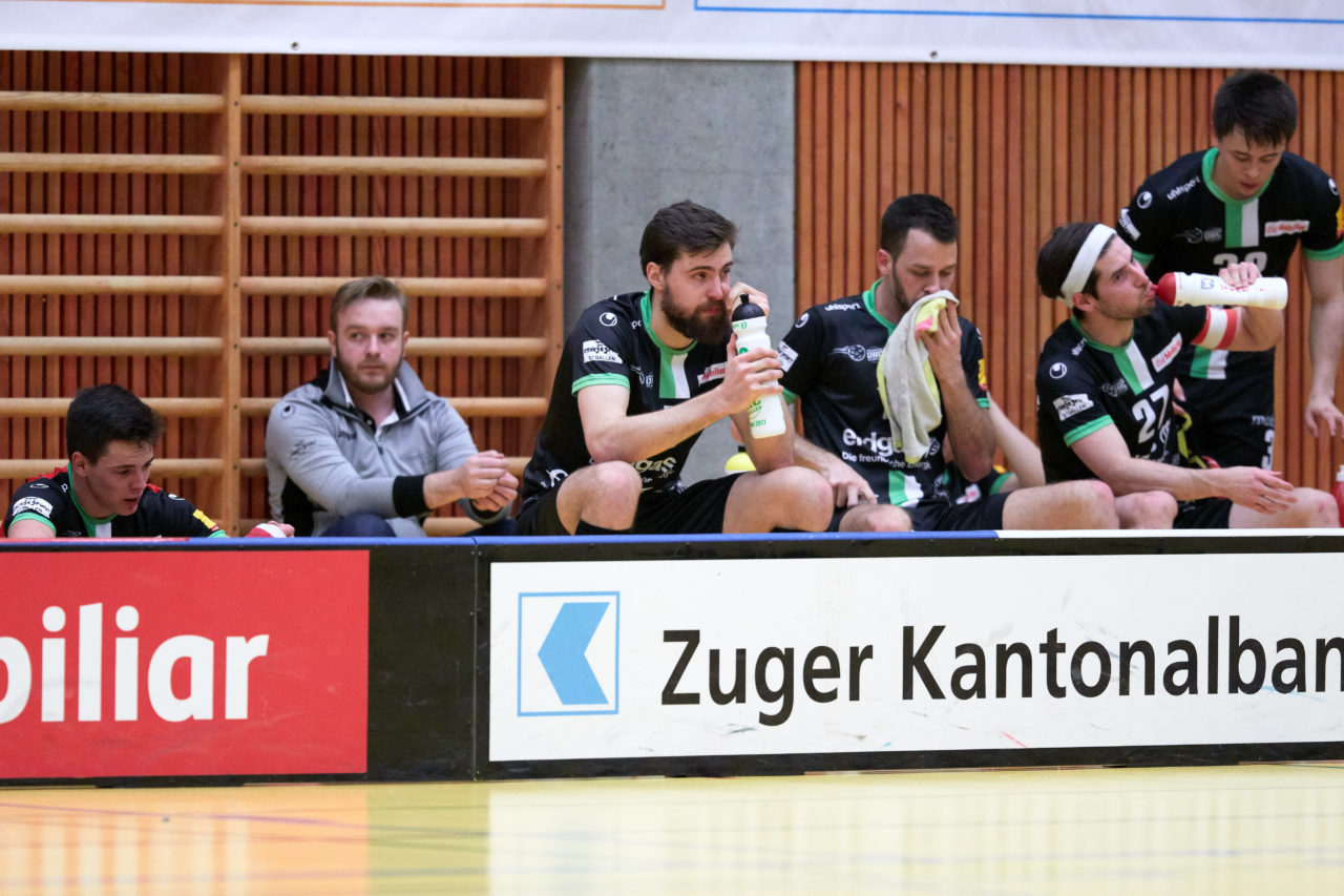 Zug United Herren NLA 
Zug United - UHC Waldkirch St Gallen 
Resultat 8 : 3 am 17. Februar 2019 in der Sporthalle in Zug 
Bild: Michael Peter