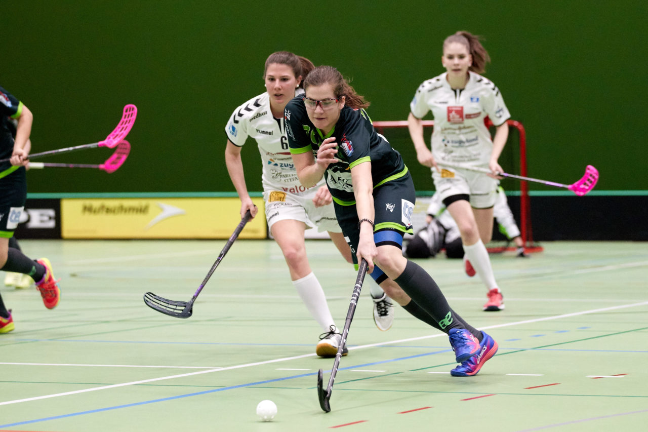 Zug United Damen NLA Playoff Viertelfinal 2. Spiel
Zug United - Unihockey Berner Oberland 
Resultat 3 : 6 am 10. März 2019 in der Sporthalle der Kantonsschule Zug 
Bild: Michael Peter