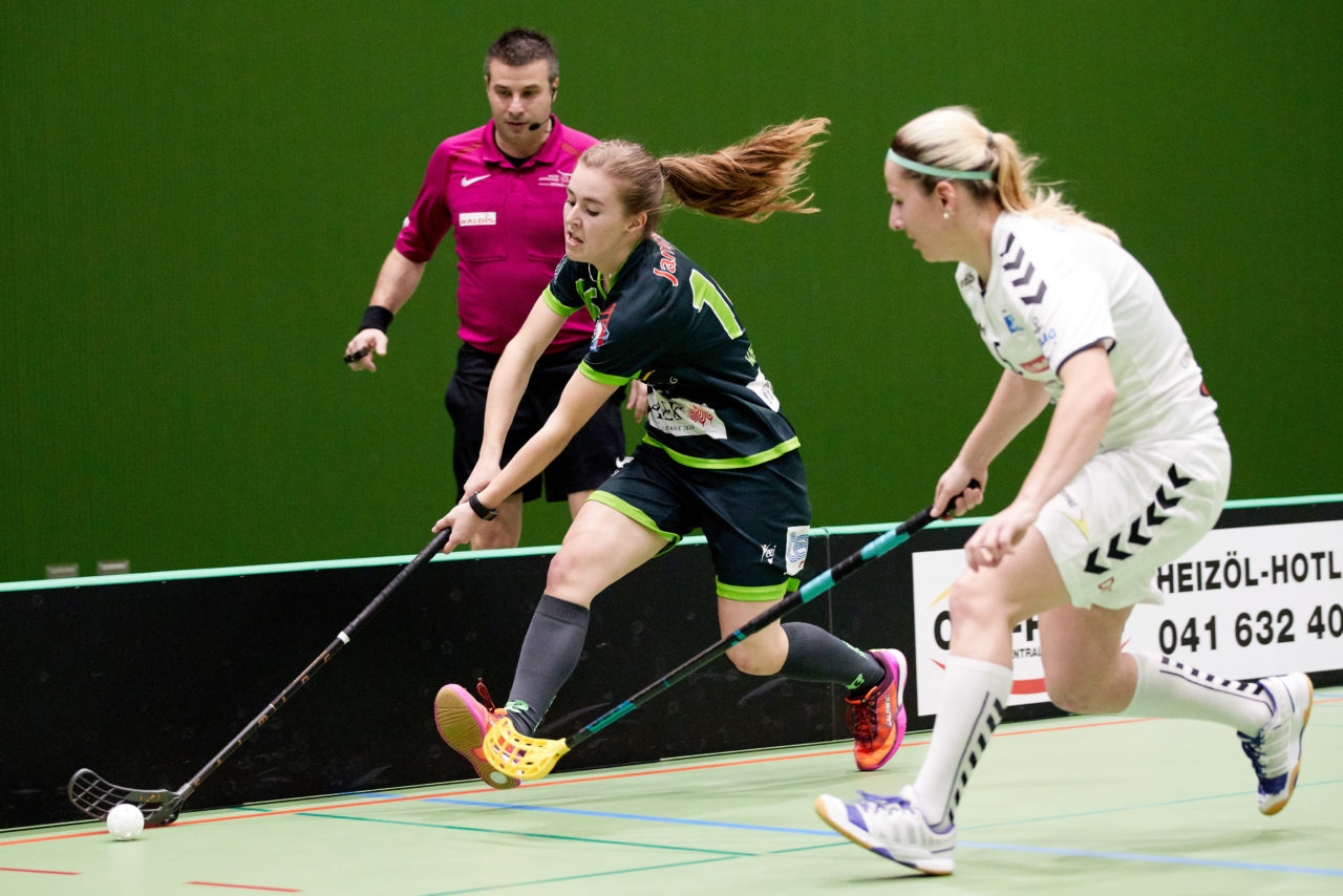 Zug United Damen NLA Playoff Viertelfinal 2. Spiel
Zug United - Unihockey Berner Oberland 
Resultat 3 : 6 am 10. März 2019 in der Sporthalle der Kantonsschule Zug 
Bild: Michael Peter