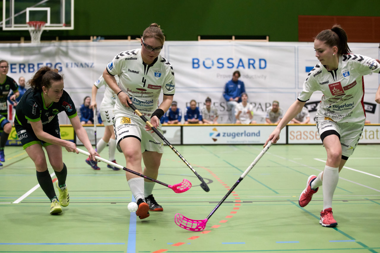 Zug United Damen NLA Playoff Viertelfinal 2. Spiel
Zug United - Unihockey Berner Oberland 
Resultat 3 : 6 am 10. März 2019 in der Sporthalle der Kantonsschule Zug 
Bild: Michael Peter