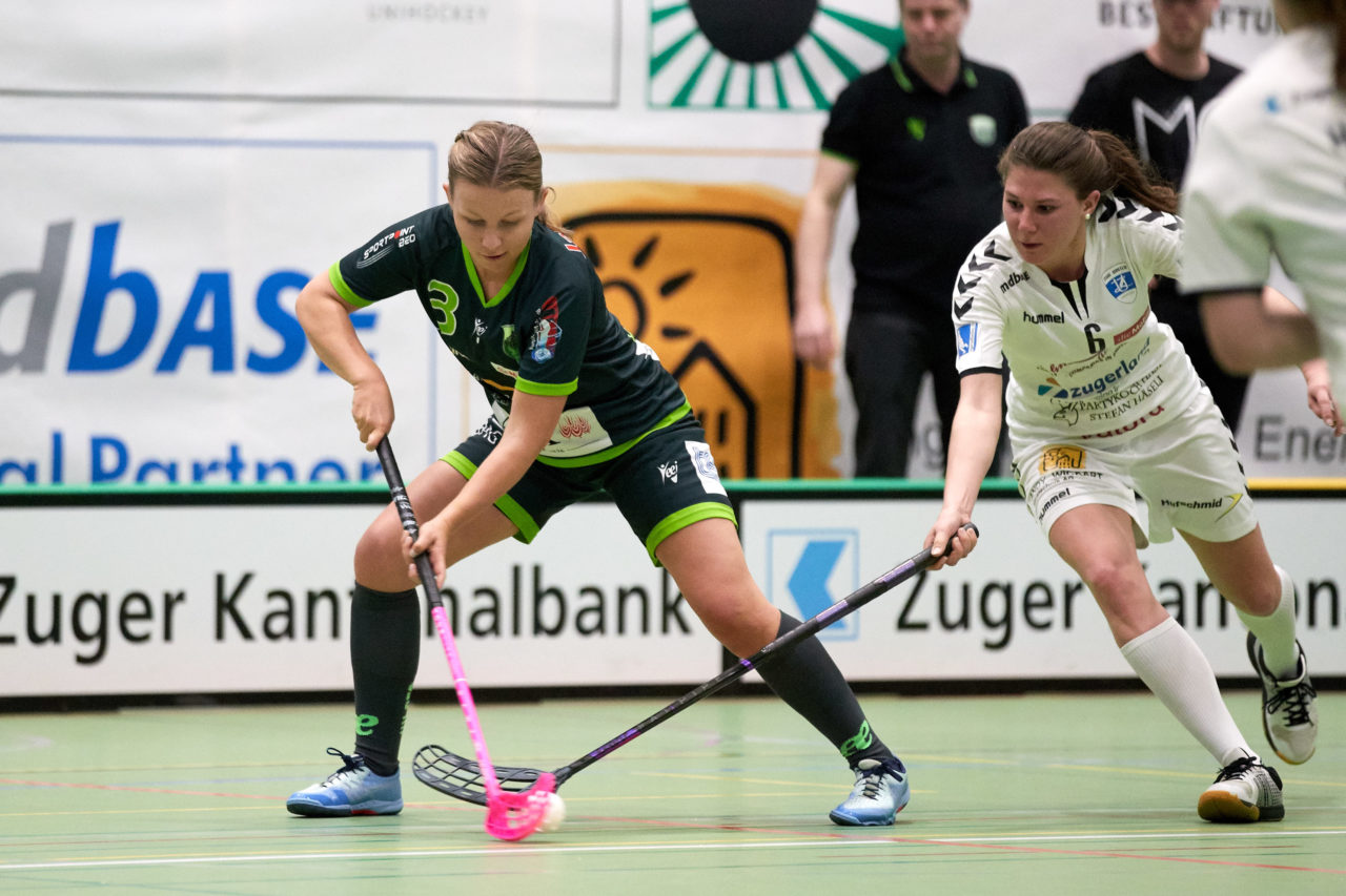 Zug United Damen NLA Playoff Viertelfinal 2. Spiel
Zug United - Unihockey Berner Oberland 
Resultat 3 : 6 am 10. März 2019 in der Sporthalle der Kantonsschule Zug 
Bild: Michael Peter