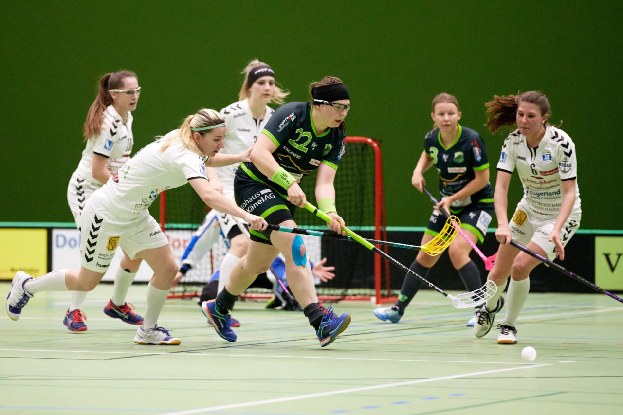 Zug United Damen NLA Playoff Viertelfinal 2. Spiel
Zug United - Unihockey Berner Oberland 
Resultat 3 : 6 am 10. März 2019 in der Sporthalle der Kantonsschule Zug 
Bild: Michael Peter