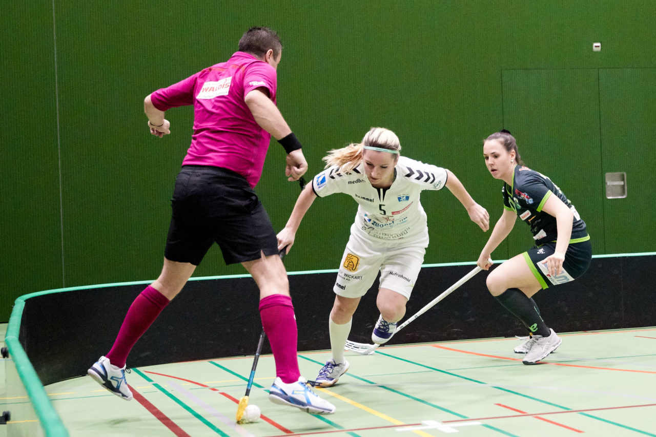 Zug United Damen NLA Playoff Viertelfinal 2. Spiel
Zug United - Unihockey Berner Oberland 
Resultat 3 : 6 am 10. März 2019 in der Sporthalle der Kantonsschule Zug 
Bild: Michael Peter