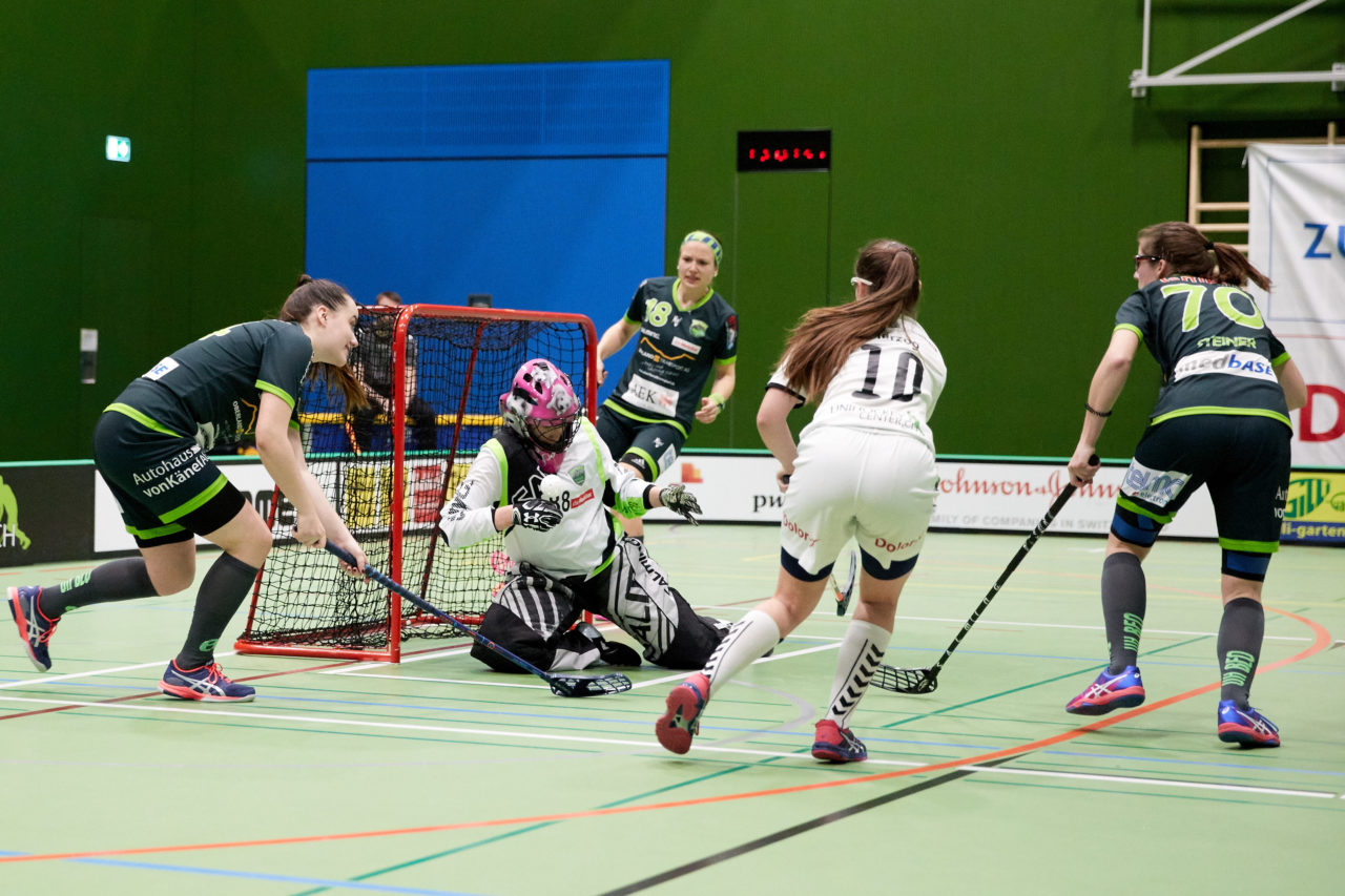 Zug United Damen NLA Playoff Viertelfinal 2. Spiel
Zug United - Unihockey Berner Oberland 
Resultat 3 : 6 am 10. März 2019 in der Sporthalle der Kantonsschule Zug 
Bild: Michael Peter