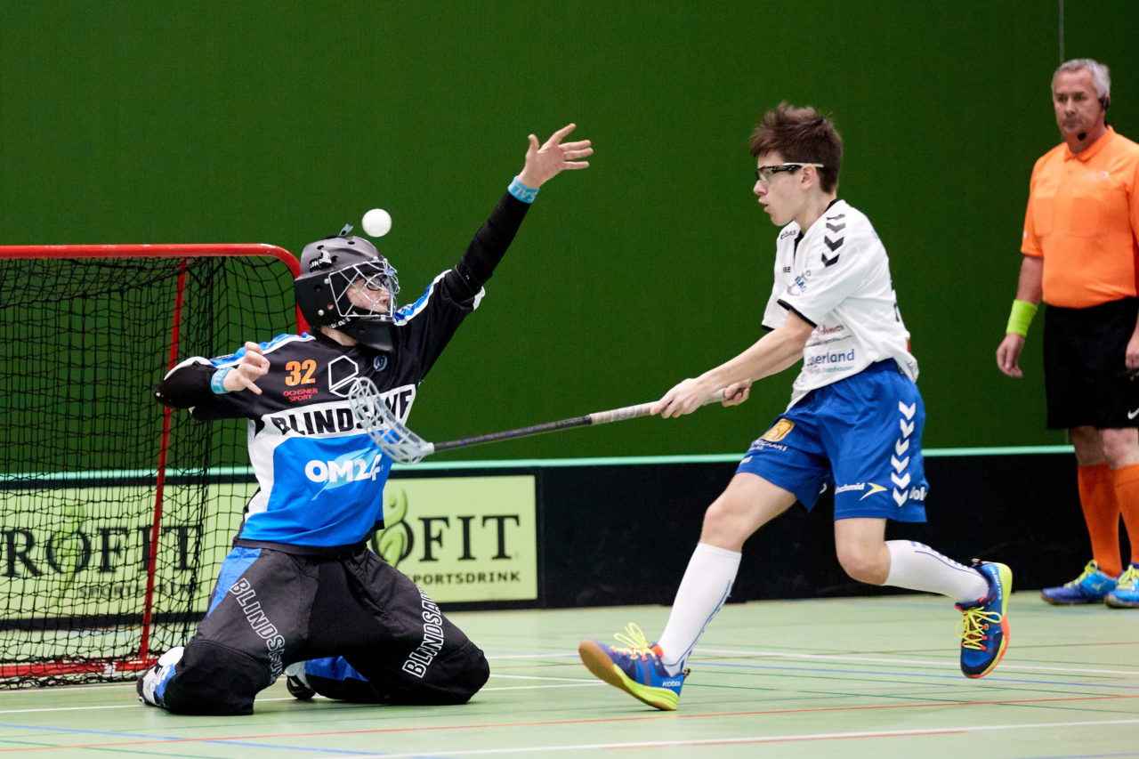 Zug United Junioren U16A Playoff Viertelfinal 1. Spiel 
Zug United - Grasshopper Club Zürich 
Resultat 7 : 1 am 10. März 2019 in der Sporthalle der Kantonsschule Zug 
Bild: Michael Peter