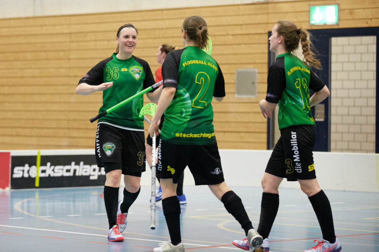 Damen 1. Liga Kleinfeld Playoff Final 1. Spiel Florball Albis - UHC OekingenResultat 8 : 10 am 6. April 2019 im Sportzentrum Schachen in Bonstetten Bild: Michael Peter