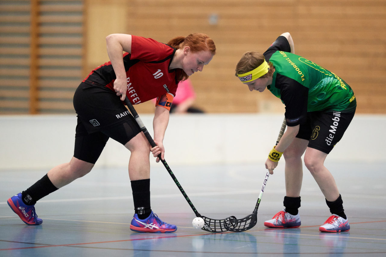 Damen 1. Liga Kleinfeld Playoff Final 1. Spiel Florball Albis - UHC OekingenResultat 8 : 10 am 6. April 2019 im Sportzentrum Schachen in Bonstetten Bild: Michael Peter