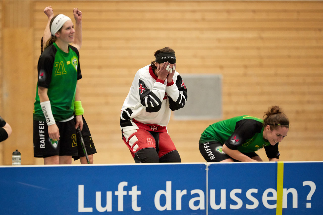Damen 1. Liga Kleinfeld Playoff Final 1. Spiel Florball Albis - UHC OekingenResultat 8 : 10 am 6. April 2019 im Sportzentrum Schachen in Bonstetten Bild: Michael Peter