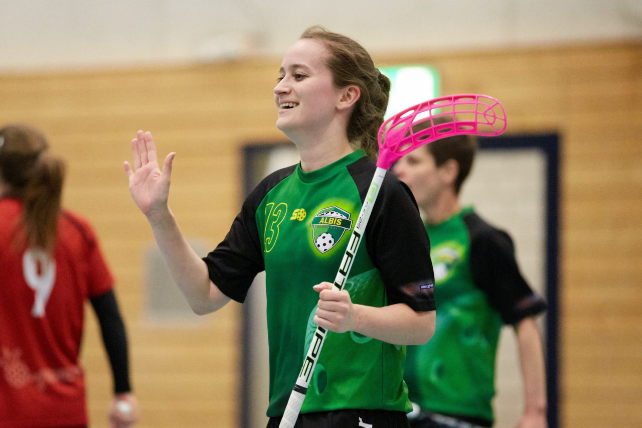 Damen 1. Liga Kleinfeld Playoff Final 1. Spiel Florball Albis - UHC OekingenResultat 8 : 10 am 6. April 2019 im Sportzentrum Schachen in Bonstetten Bild: Michael Peter