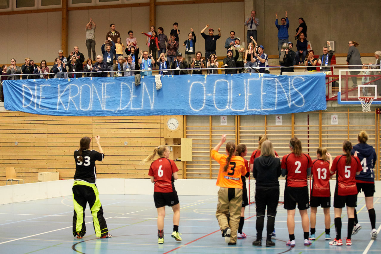 Damen 1. Liga Kleinfeld Playoff Final 1. Spiel Florball Albis - UHC OekingenResultat 8 : 10 am 6. April 2019 im Sportzentrum Schachen in Bonstetten Bild: Michael Peter
