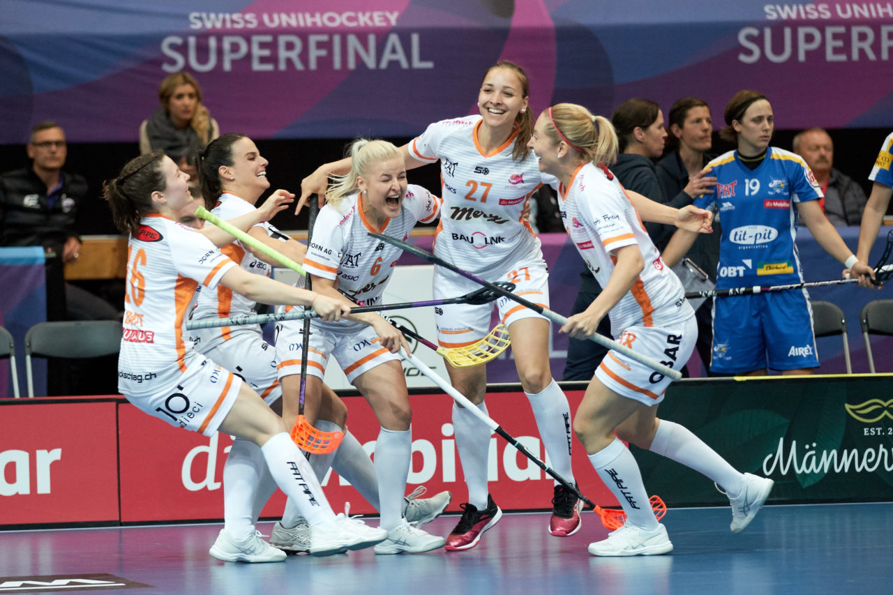 Damen NLA Superfinal 2018/19 
piranha chur - Kloten-Dietlikon Jets 
Am 27. April 2019 in der SWISS  Arena in Kloten 
Foto: Michael Peter unihockey-fotos.ch