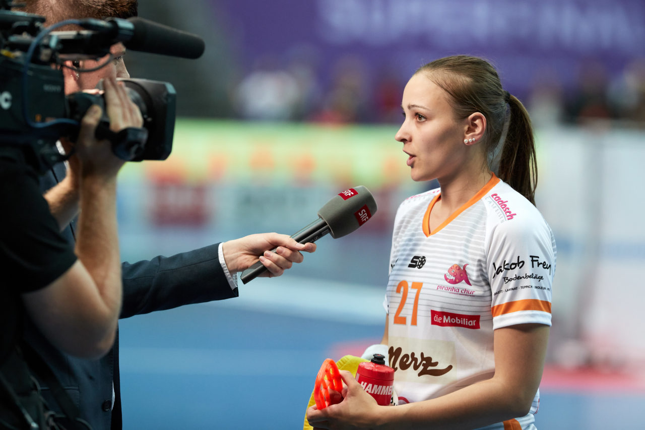Damen NLA Superfinal 2018/19 
piranha chur - Kloten-Dietlikon Jets 
Am 27. April 2019 in der SWISS  Arena in Kloten 
Foto: Michael Peter unihockey-fotos.ch