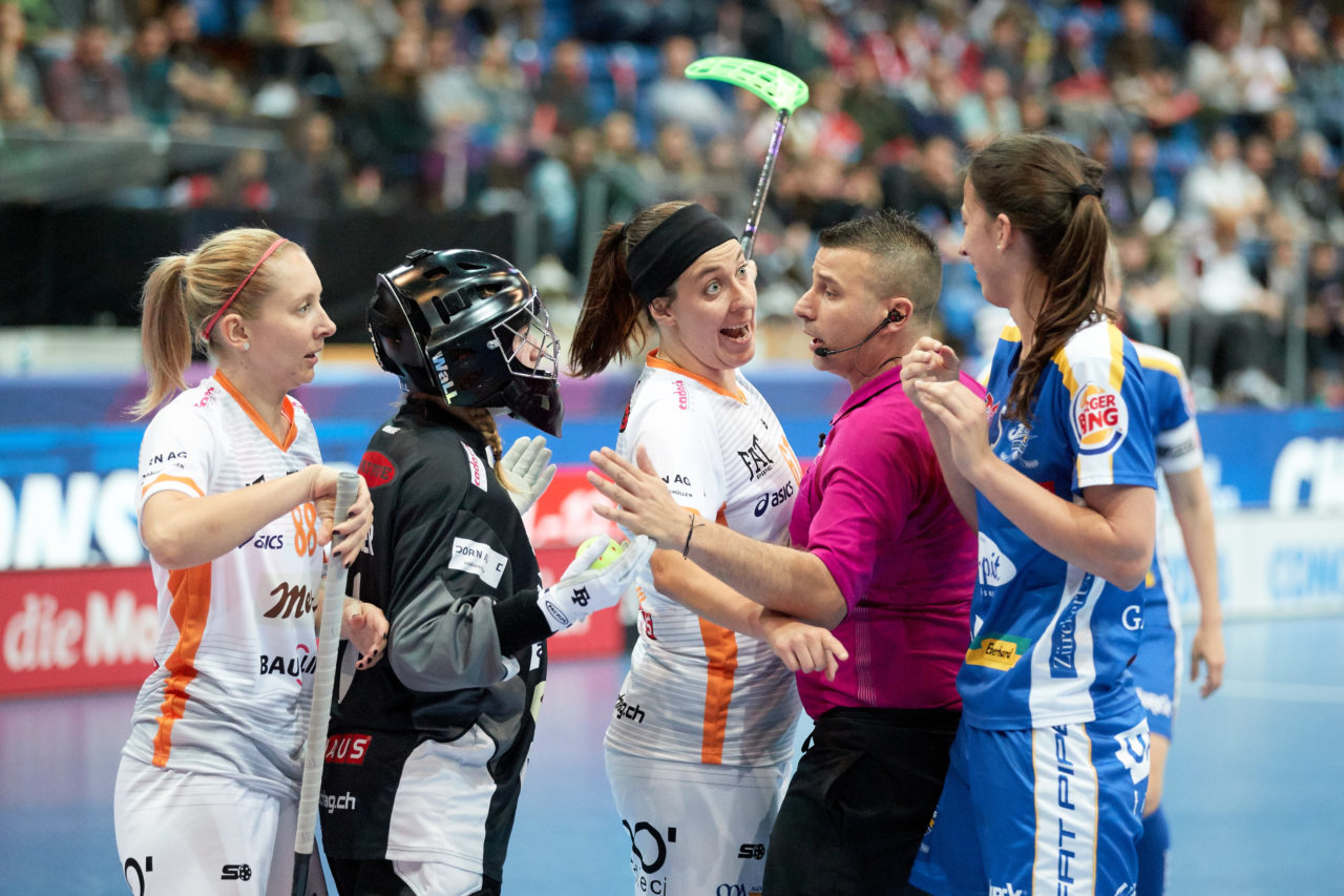Damen NLA Superfinal 2018/19 
piranha chur - Kloten-Dietlikon Jets 
Am 27. April 2019 in der SWISS  Arena in Kloten 
Foto: Michael Peter unihockey-fotos.ch