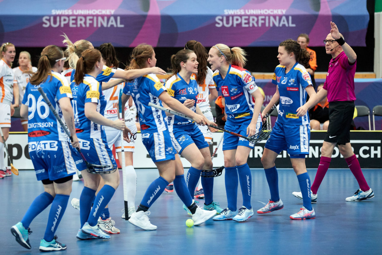 Damen NLA Superfinal 2018/19 
piranha chur - Kloten-Dietlikon Jets 
Am 27. April 2019 in der SWISS  Arena in Kloten 
Foto: Michael Peter unihockey-fotos.ch