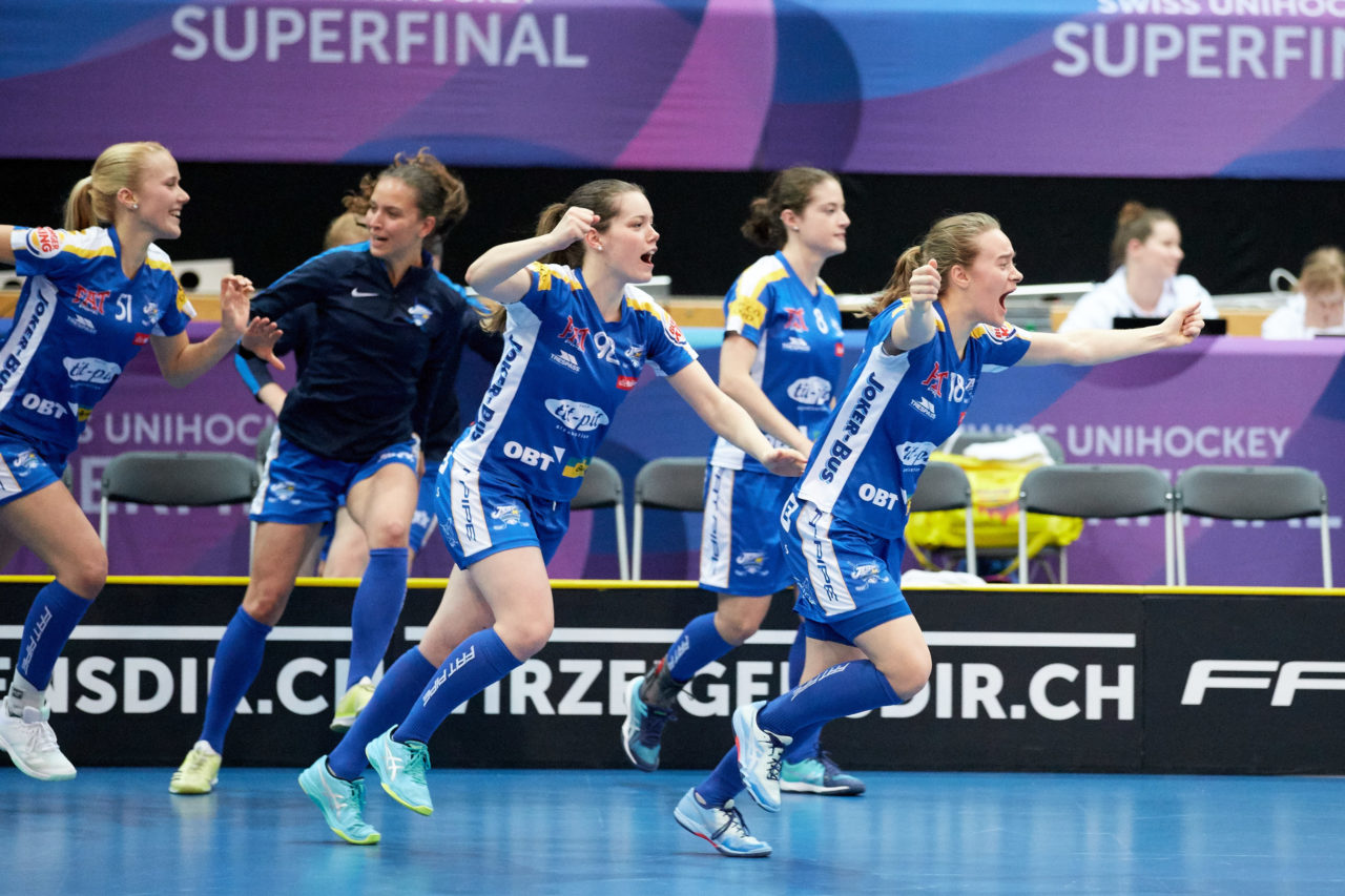 Damen NLA Superfinal 2018/19 
piranha chur - Kloten-Dietlikon Jets 
Am 27. April 2019 in der SWISS  Arena in Kloten 
Foto: Michael Peter unihockey-fotos.ch