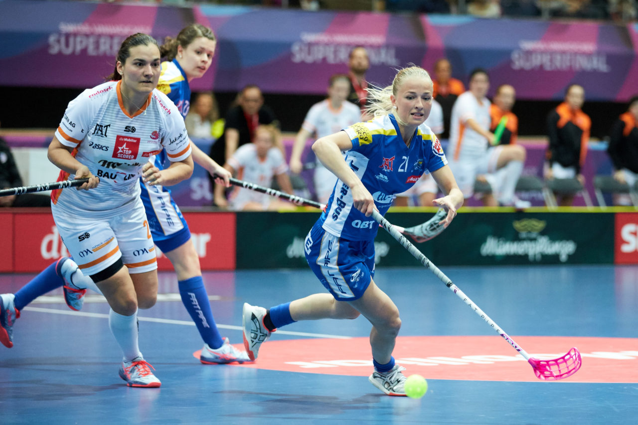 Damen NLA Superfinal 2018/19 
piranha chur - Kloten-Dietlikon Jets 
Am 27. April 2019 in der SWISS  Arena in Kloten 
Foto: Michael Peter unihockey-fotos.ch