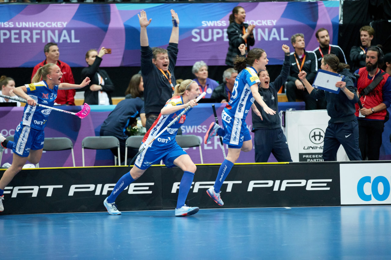 Damen NLA Superfinal 2018/19 
piranha chur - Kloten-Dietlikon Jets 
Am 27. April 2019 in der SWISS  Arena in Kloten 
Foto: Michael Peter unihockey-fotos.ch