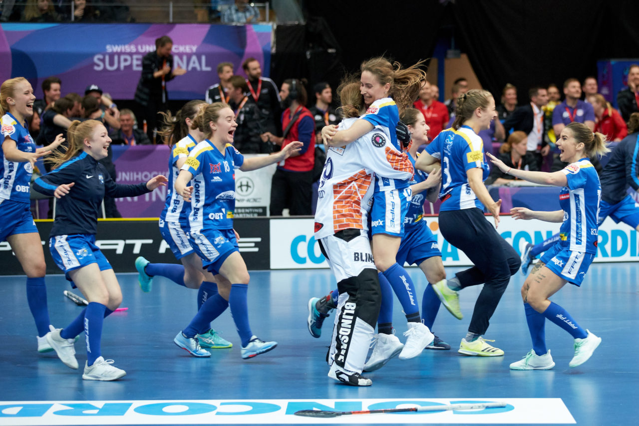 Damen NLA Superfinal 2018/19 
piranha chur - Kloten-Dietlikon Jets 
Am 27. April 2019 in der SWISS  Arena in Kloten 
Foto: Michael Peter unihockey-fotos.ch