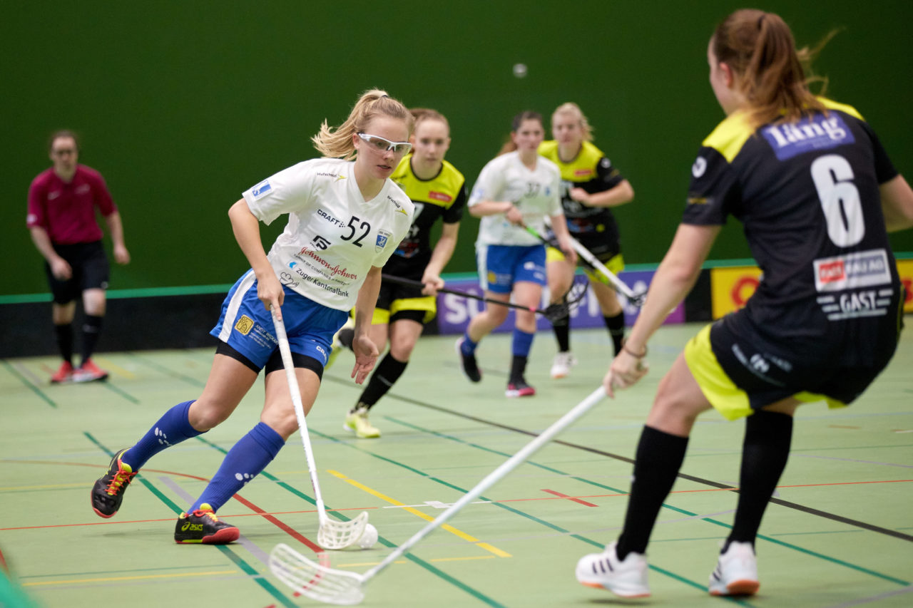 Zug United Juniorinnen U21A 
Zug United - Wizards Bern Burgdorf  
Resultat 2 : 7 am 28. September 2019 in der Sporthalle der Kantonsschule Zug 
Bild: Michael Peter