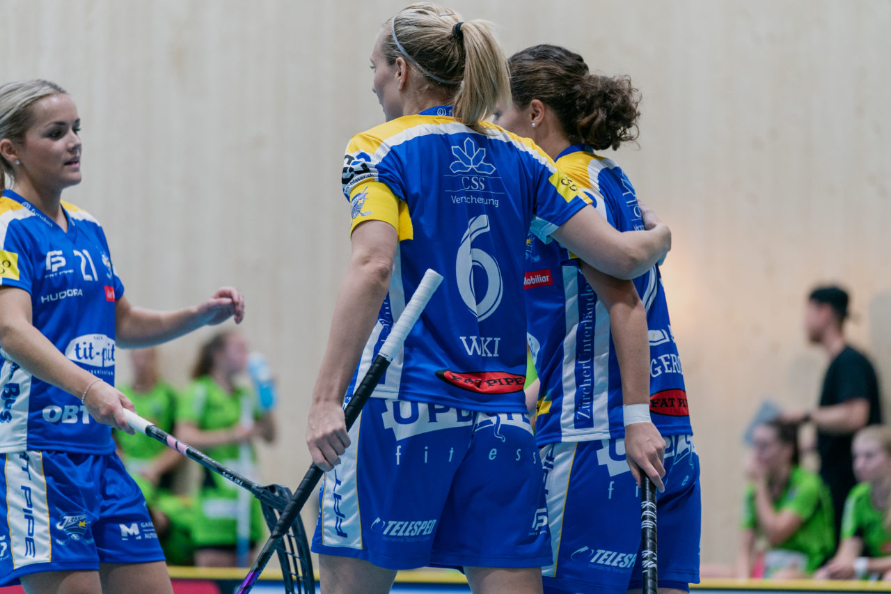 heja Stighag (Kloten), 21.09.2019, Unihockey Damen NLA 2. Runde, Kloten-Dietlikon Jets - Unihockey Berner Oberland, Torjubel Jets

(Claudio Schwarz, unihockey-fotos.ch)