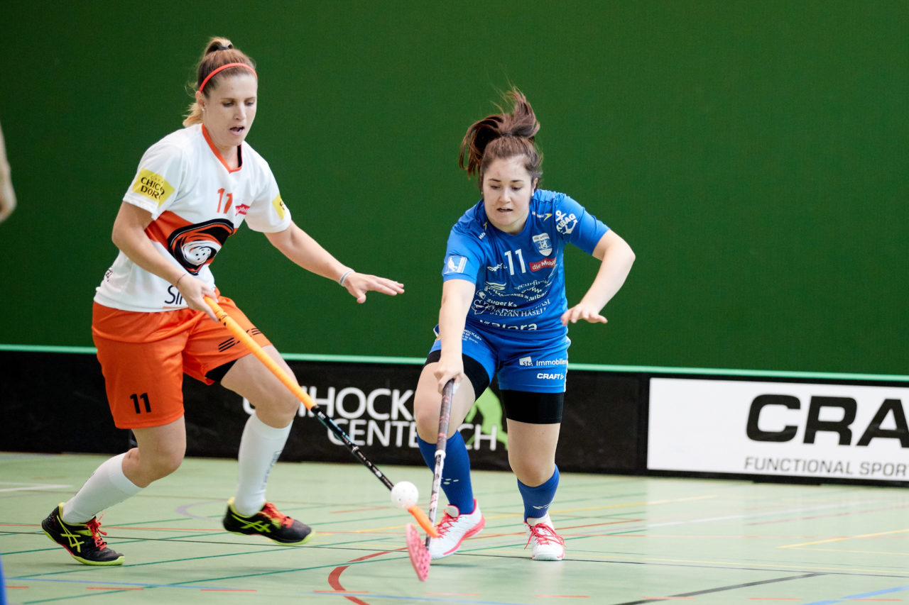 Zug United - Sportiva Unihockey Mendrisiotto Resultat 5 : 3 
am 5. Oktober 2019 in der Sporthalle der Kantonsschule in Zug 
Bild: Michael Peter