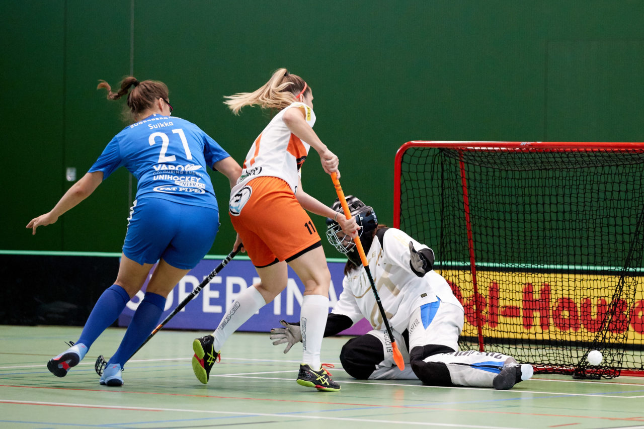 Zug United - Sportiva Unihockey Mendrisiotto Resultat 5 : 3 
am 5. Oktober 2019 in der Sporthalle der Kantonsschule in Zug 
Bild: Michael Peter