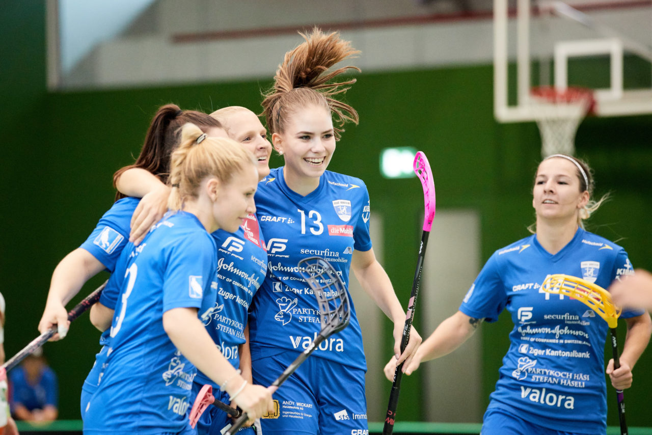 Zug United - Sportiva Unihockey Mendrisiotto Resultat 5 : 3 
am 5. Oktober 2019 in der Sporthalle der Kantonsschule in Zug 
Bild: Michael Peter