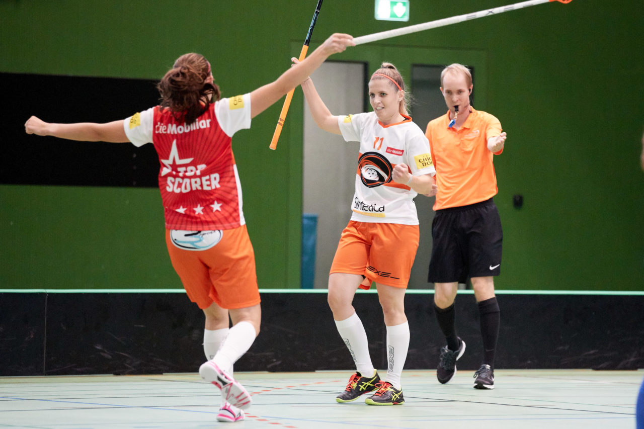 Zug United - Sportiva Unihockey Mendrisiotto Resultat 5 : 3 
am 5. Oktober 2019 in der Sporthalle der Kantonsschule in Zug 
Bild: Michael Peter