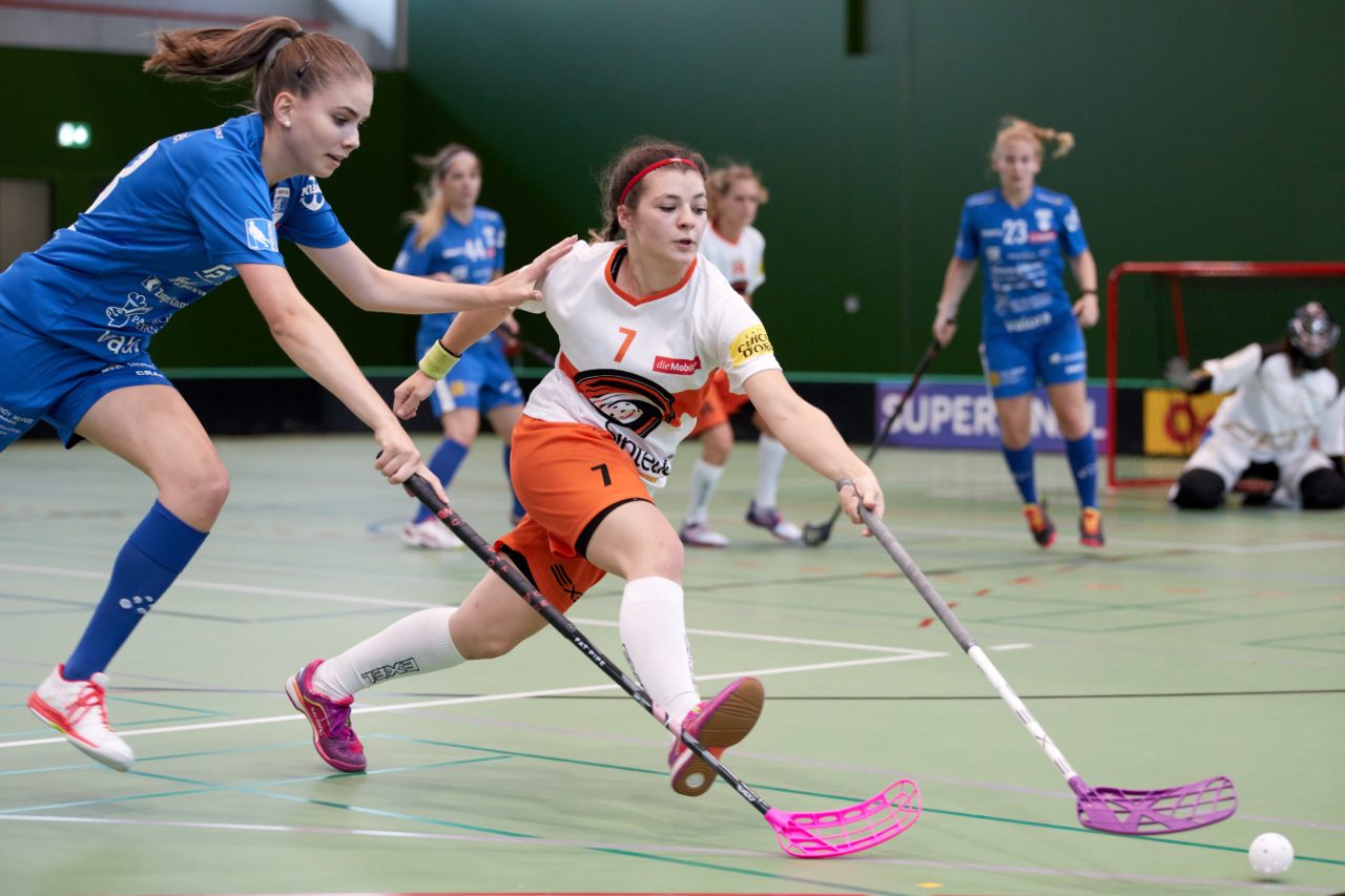 Zug United - Sportiva Unihockey Mendrisiotto Resultat 5 : 3 
am 5. Oktober 2019 in der Sporthalle der Kantonsschule in Zug 
Bild: Michael Peter