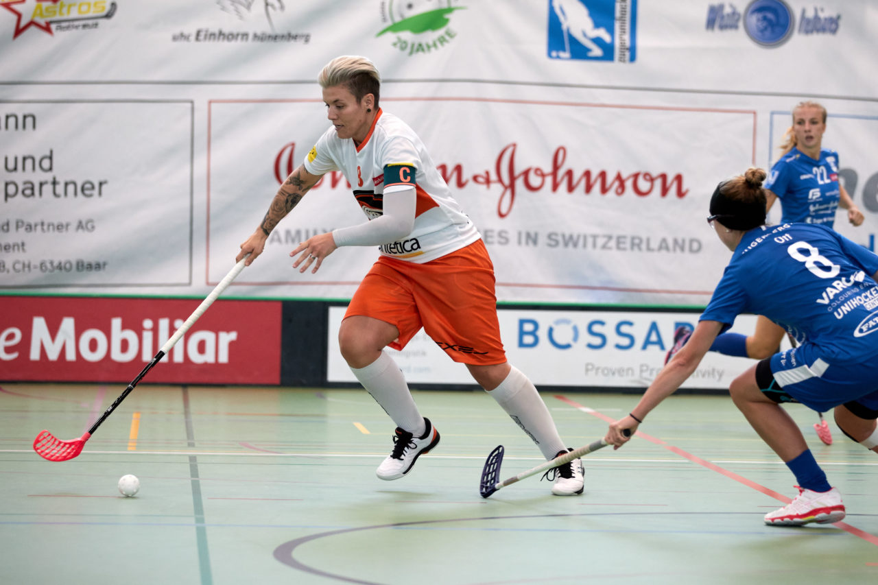 Zug United - Sportiva Unihockey Mendrisiotto Resultat 5 : 3 
am 5. Oktober 2019 in der Sporthalle der Kantonsschule in Zug 
Bild: Michael Peter