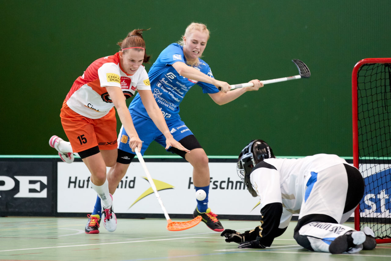 Zug United - Sportiva Unihockey Mendrisiotto Resultat 5 : 3 
am 5. Oktober 2019 in der Sporthalle der Kantonsschule in Zug 
Bild: Michael Peter