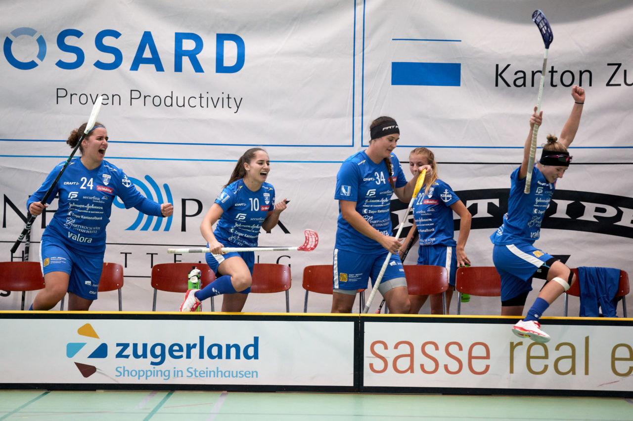 Zug United - Sportiva Unihockey Mendrisiotto Resultat 5 : 3 
am 5. Oktober 2019 in der Sporthalle der Kantonsschule in Zug 
Bild: Michael Peter