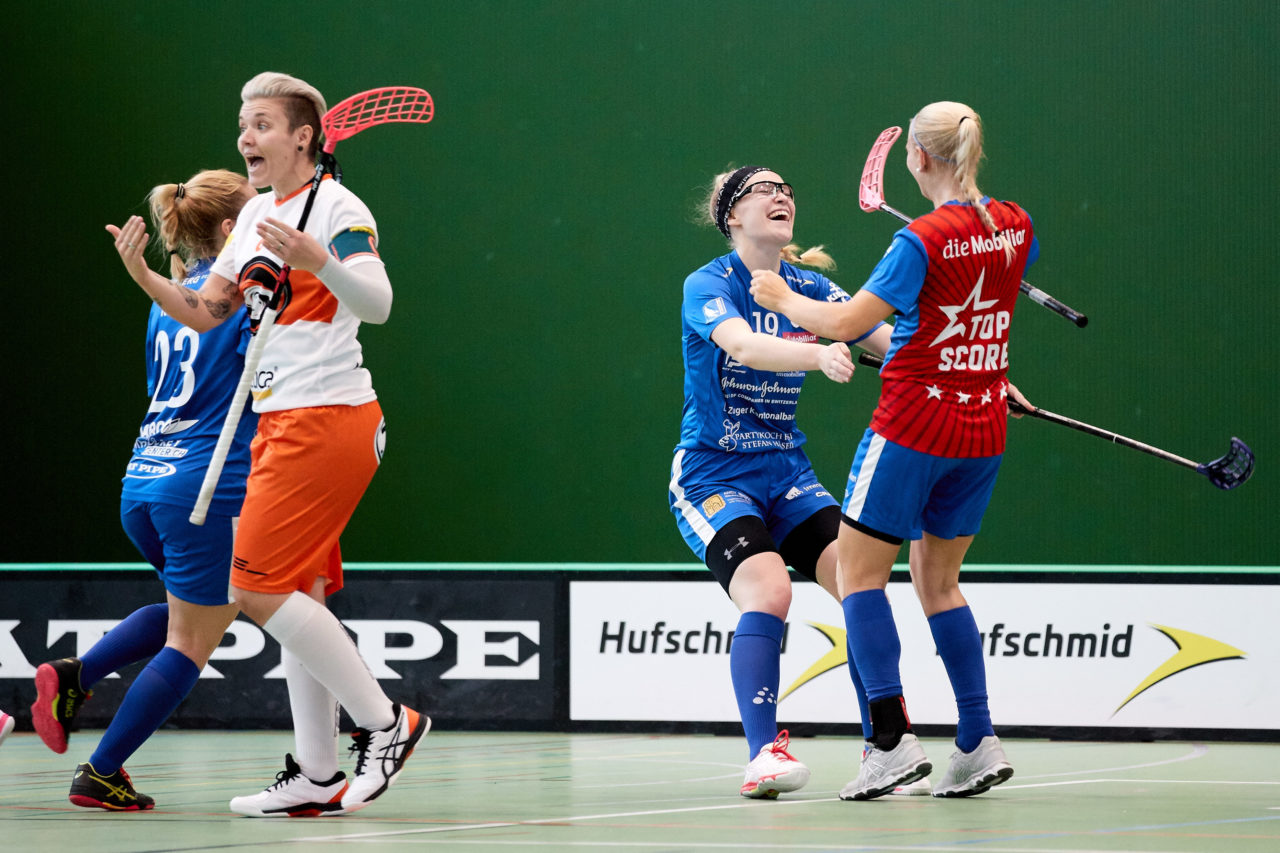 Zug United - Sportiva Unihockey Mendrisiotto Resultat 5 : 3 
am 5. Oktober 2019 in der Sporthalle der Kantonsschule in Zug 
Bild: Michael Peter