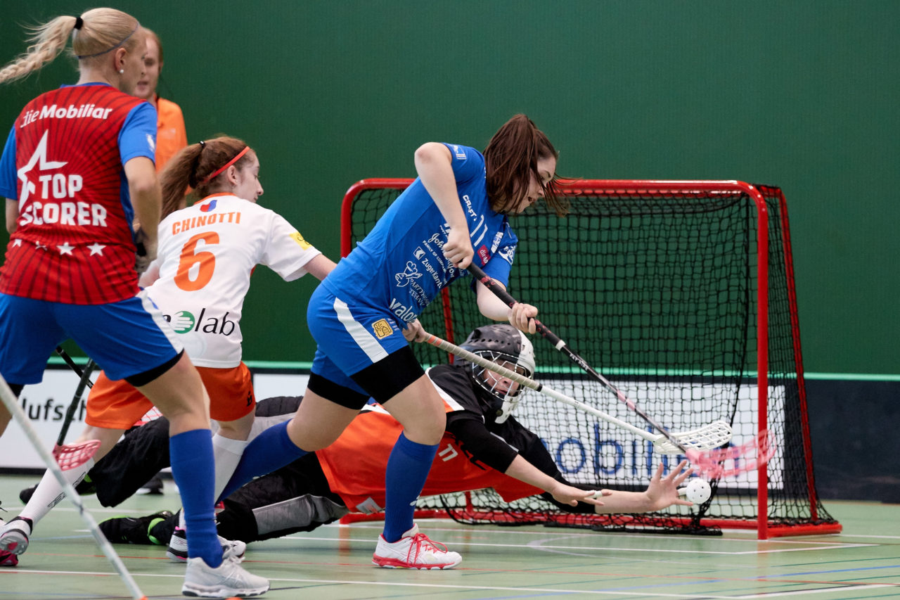 Zug United - Sportiva Unihockey Mendrisiotto Resultat 5 : 3 
am 5. Oktober 2019 in der Sporthalle der Kantonsschule in Zug 
Bild: Michael Peter