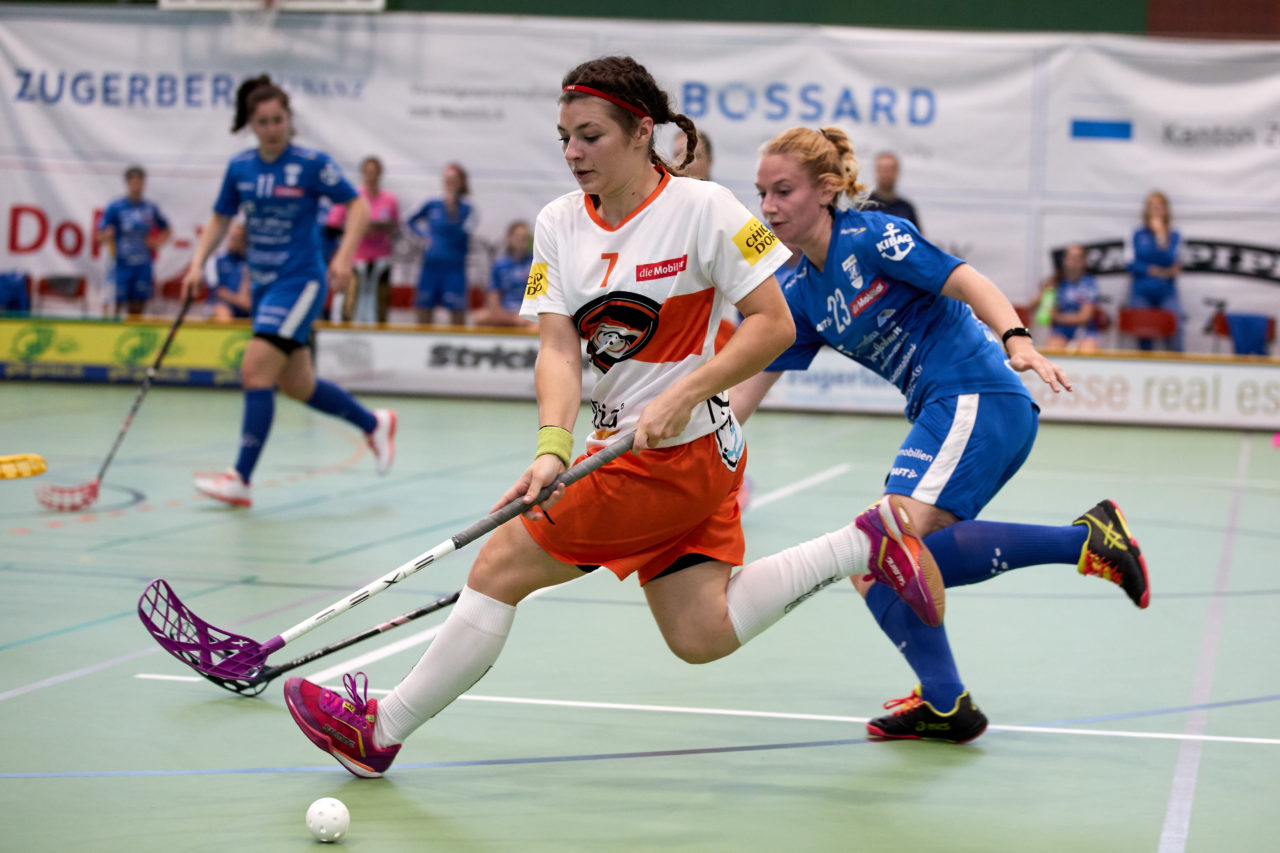 Zug United - Sportiva Unihockey Mendrisiotto Resultat 5 : 3 
am 5. Oktober 2019 in der Sporthalle der Kantonsschule in Zug 
Bild: Michael Peter