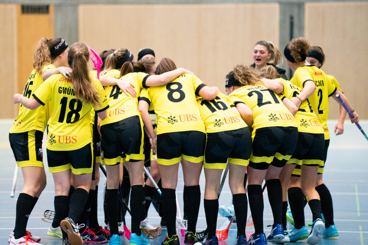 Sporthalle Wühre (Appenzell), 27.10.2019, Unihockey Damen Cup 1/8-Final, Unihockey Appenzell - Kloten-Dietlikon Jets, Torjubel Appenzell

(Claudio Schwarz, unihockey-fotos.ch)