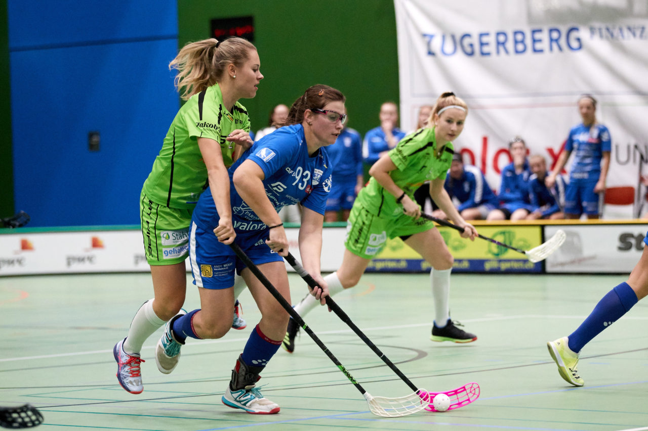 Zug United - UHV Skorpion Emmental Resultat 6 : 4 
am 3. November 2019 in der Sporthalle der Kantonsschule in Zug 
Bild: Michael Peter