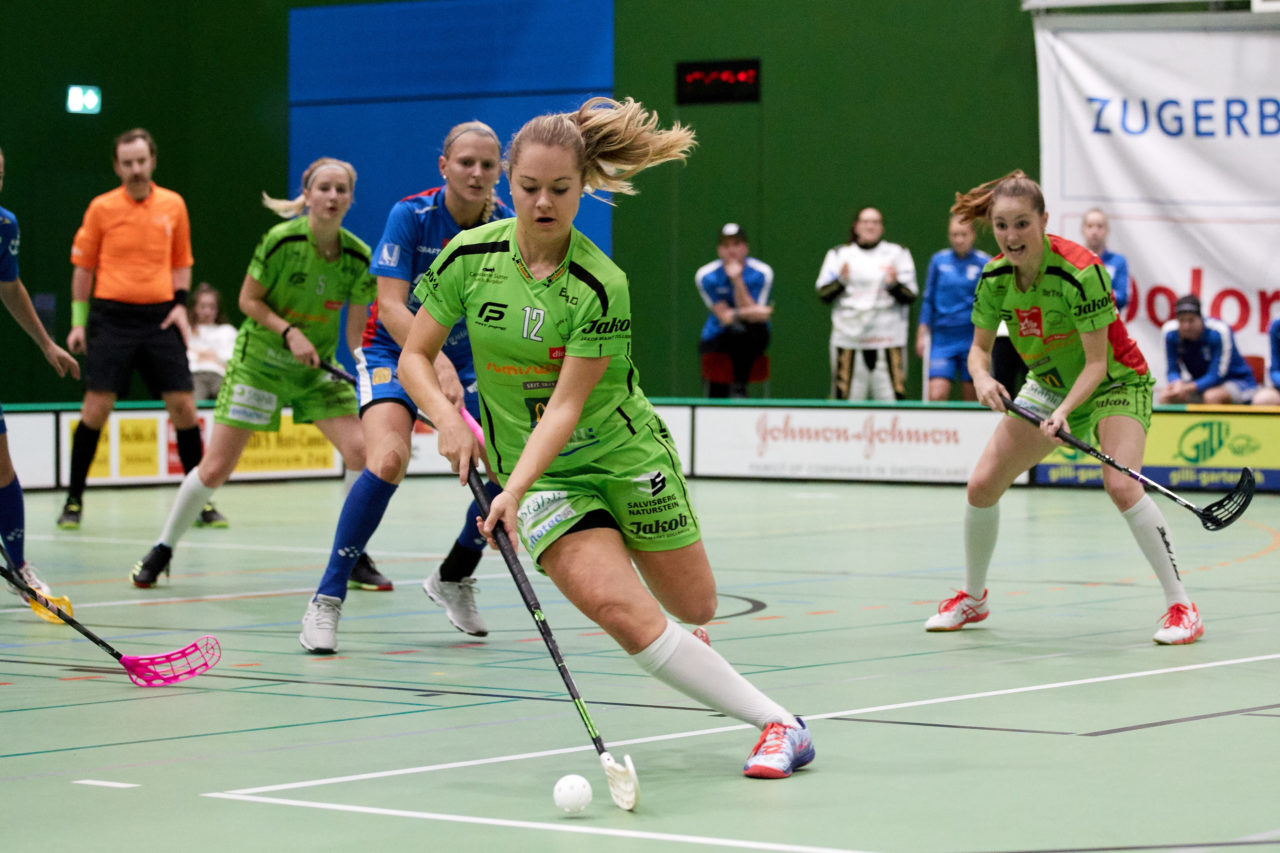 Zug United - UHV Skorpion Emmental Resultat 6 : 4 
am 3. November 2019 in der Sporthalle der Kantonsschule in Zug 
Bild: Michael Peter