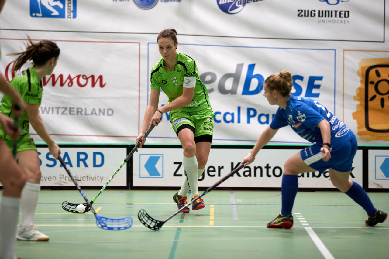 Zug United - UHV Skorpion Emmental Resultat 6 : 4 
am 3. November 2019 in der Sporthalle der Kantonsschule in Zug 
Bild: Michael Peter